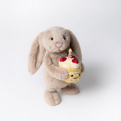 Jollytoy Bashful Beige Bunny 'Birthday'