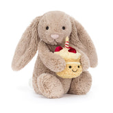 Jollytoy Bashful Beige Bunny 'Birthday'