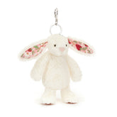 Jollytoy Bashful Blossom Cream Bunny 'Berry' Bag Charm