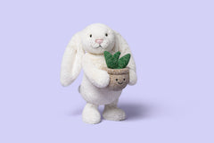 Jollytoy Cream Bunny With Plant