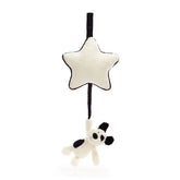 Jollytoy Bashful Black & Cream Puppy Musical Pull