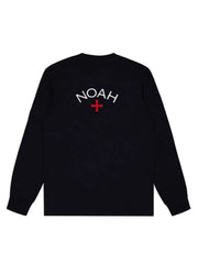 NOAH BWCJ十字架印花长袖T恤男女秋季潮牌宽松情侣重磅纯棉打底衫