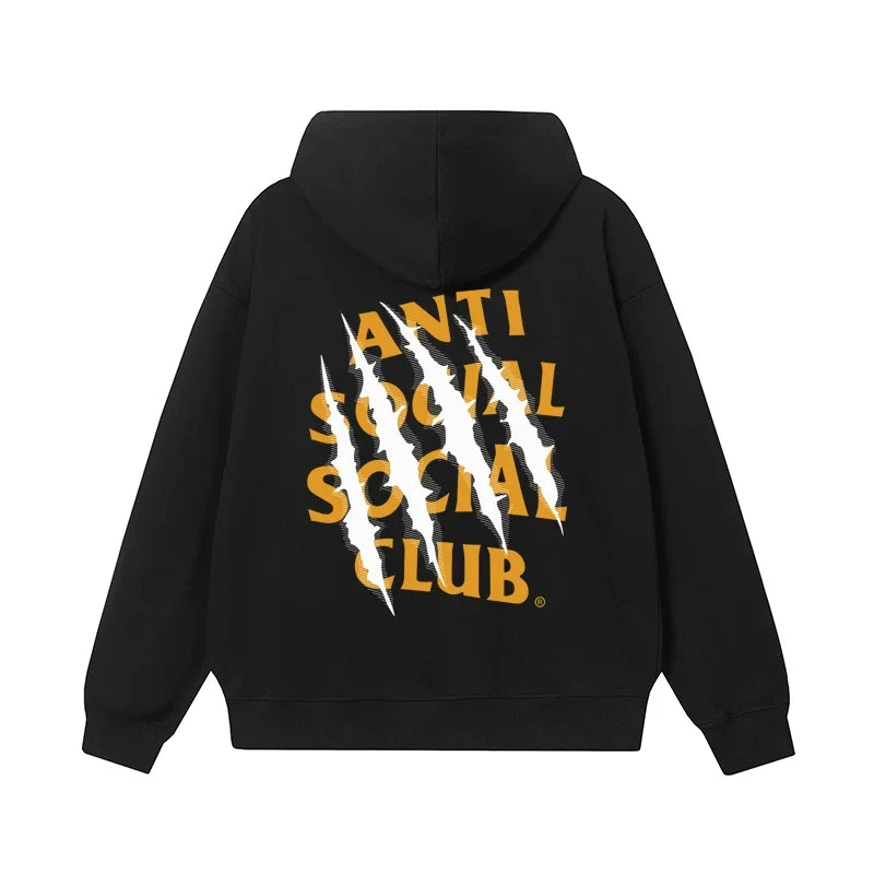 Anti Social Social Club Claw Slash Logo Hoodie - Black