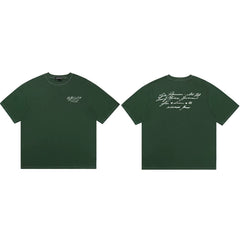 Cole Buxton Dark Green Script Signature Graphic T-Shirt