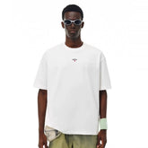 NOAH MARS niche trendy brand chest cross small logo embroidery basic simple pure cotton trendy short sleeved T-shirt for men