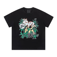Syna World Tropical Graphic T-Shirt Black