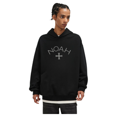 NOAH MARS niche trendy brand Black Soul Cross American casual loose thread splicing trendy hooded sweatshirt