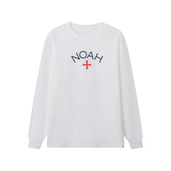 NOAH MARS niche trend brand first generation cross round neck pullover simple men's base shirt trendy long sleeved T-shirt
