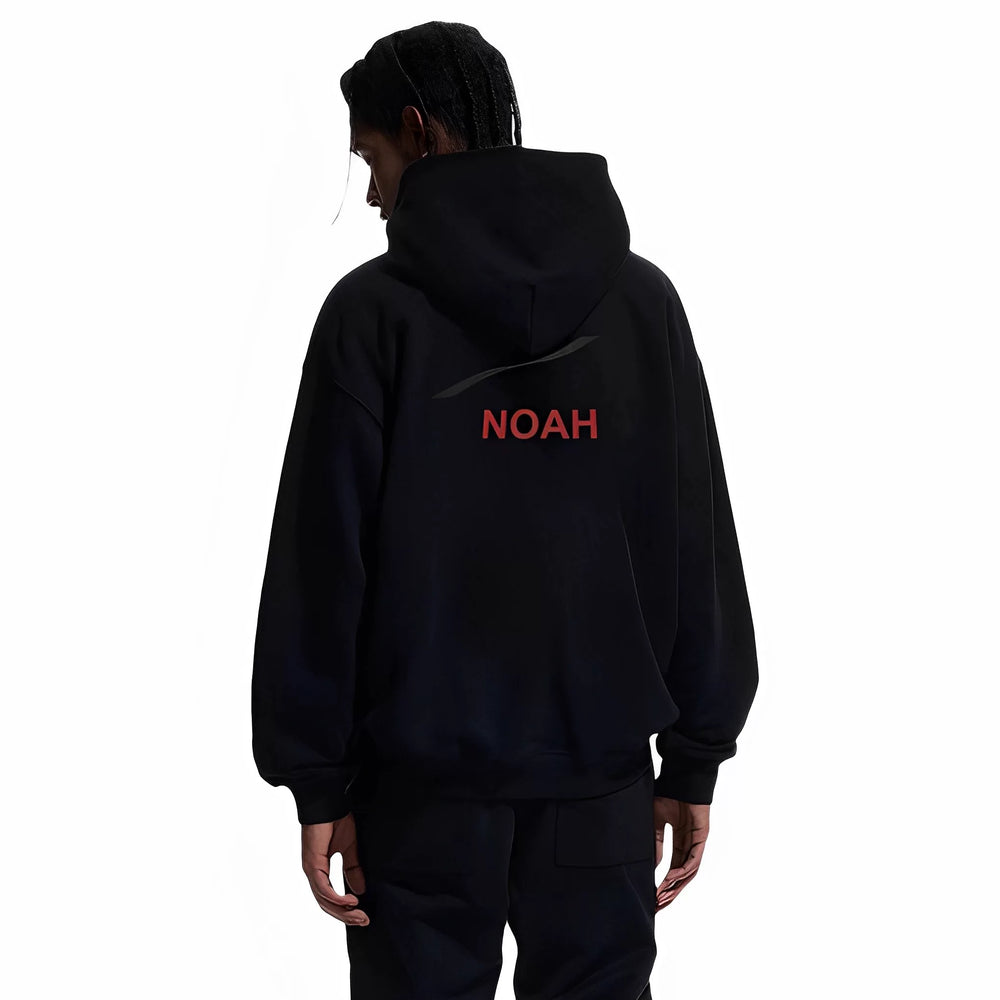 NOAH MARS Autumn New Product Wave Wave American casual hooded sweatshirt with looped fur and trendy zipper jacket for men