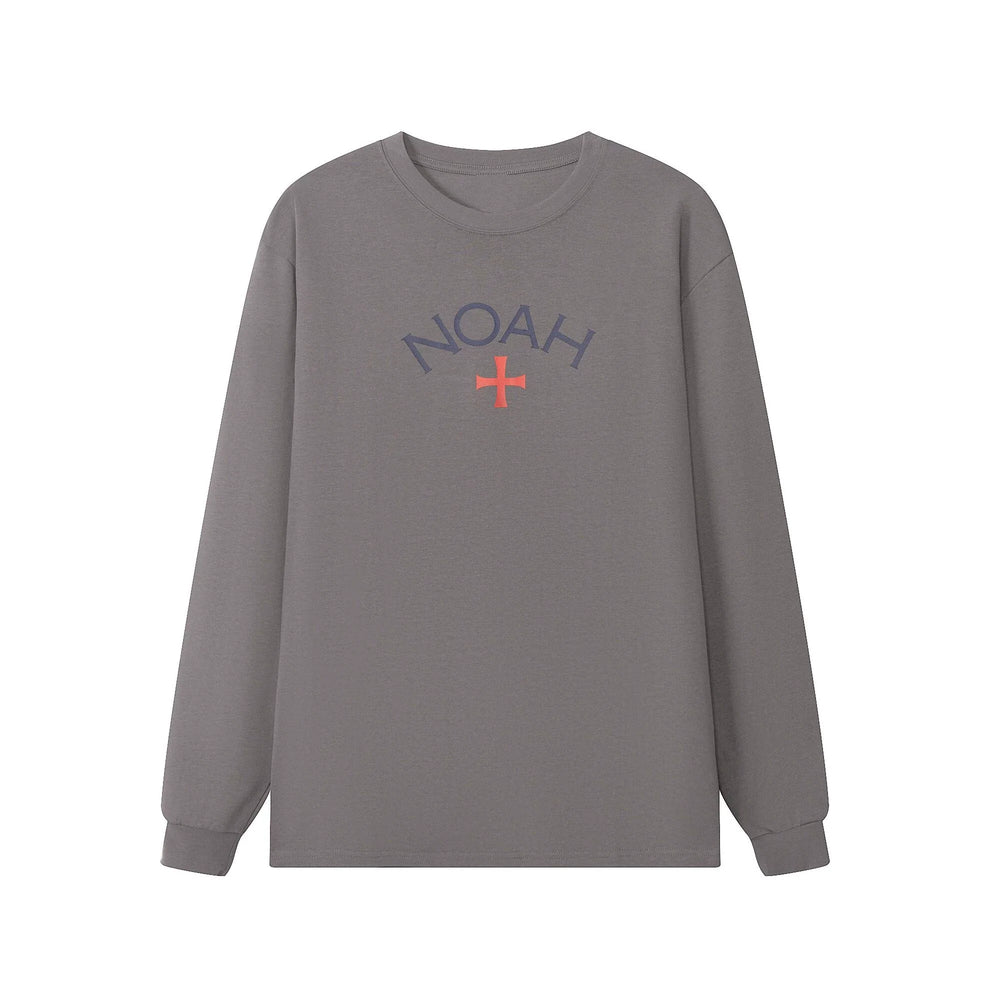 NOAH MARS niche trend brand first generation cross round neck pullover simple men's base shirt trendy long sleeved T-shirt