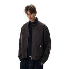 NOAH MARS American casual retro old money style VIBE stand up collar short windbreaker jacket men's autumn coat