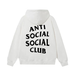 Anti Social Social Club Classic Logo Hoodie - White/Black