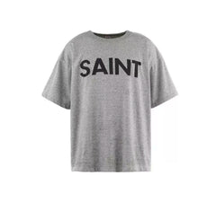 Saint Michael Minimalist Logo Vintage T-Shirt - Grey