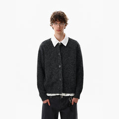 NOAH MARS American casual new rich old money style wool cardigan autumn and winter button coat knitted sweater men