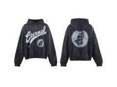 Saint Michael "Eternal" & Praying Hands Hoodie - Black