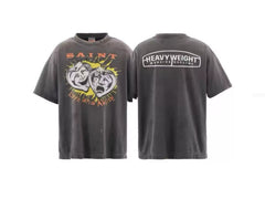Saint Michael Drama Mask & HEAVYWEIGHT T-Shirt - Black
