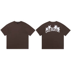 Cole Buxton Brown Star Arch Logo T-Shirt