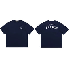 Cole Buxton Navy Minimalist CB Chest & Back Buxton T-Shirt