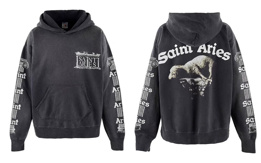 Saint Michael x Aries "Saint Aries" Hoodie - Black