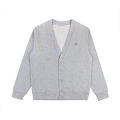 NOAH MARS Embroidered Small Logo Cross Button V-neck Woolen Circle Knitted Sweatshirt Sweatshirt Trendy Taoist Robe cardigan Coat