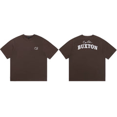 Cole Buxton Brown Minimalist CB Chest & Back Buxton T-Shirt