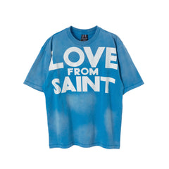Saint Michael "LOVE FROM SAINT" Vintage T-Shirt - Blue