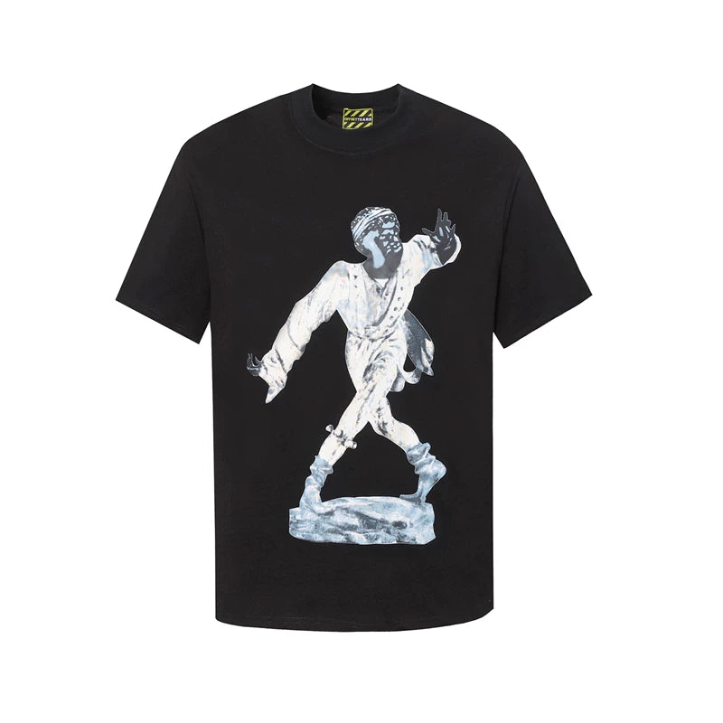Denim Tears Art Graphic T-Shirt - Black/Dancing Statue
