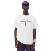 NOAH MARS Small Fashion Brand python cross American casual loose China-Chic antibacterial cotton short sleeve T-shirt men