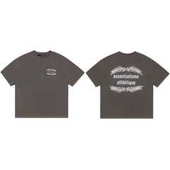 Cole Buxton Charcoal Laurel Wreath Graphic T-Shirt