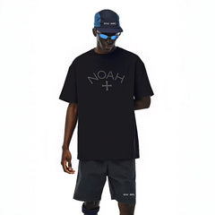 NOAH MARS First Generation Tibetan Blue Cross Trendy Brand Loose Rest Simple Street Trendy Short Sleeve T-shirt
