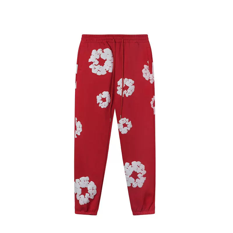 Denim Tears Cotton Wreath Sweatpants - Red