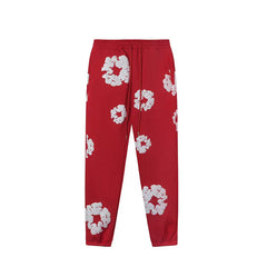 Denim Tears Cotton Wreath Sweatpants - Red