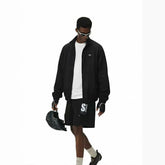 NOAH MARS American casual outdoor hiking woven jacket with stand up collar and simple thin design, suitable for sports coaches and men