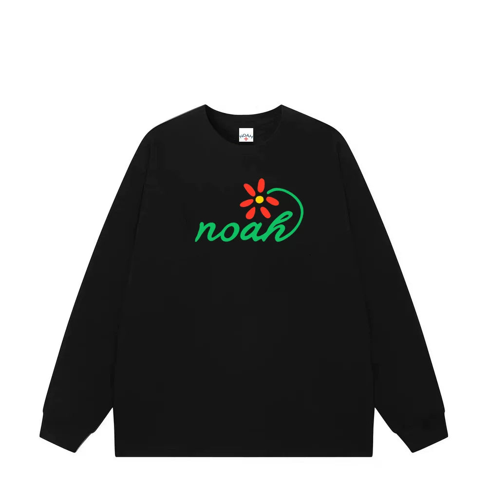 NOAH2025新款重磅纯棉长袖T恤男女春秋宽松打底衫内搭外穿上衣