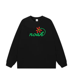 NOAH Trendy Brand Autumn New Heavy Cotton Long Sleeve T-shirt for Men and Women, American Loose Couple Base Shirt, Top Clothes