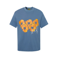 Denim Tears Cotton Wreath T-Shirt - Blue/Yellow Wreaths
