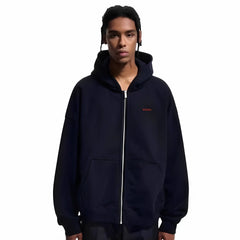 NOAH MARS Autumn New Product Wave Wave American casual hooded sweatshirt with looped fur and trendy zipper jacket for men