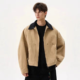 NOAH MARS American casual retro old money style 15 ounce bead canvas washed workwear jacket short jacket