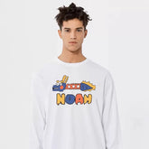 NOAH American Trendy Brand Spring and Autumn New LOGO Cartoon Printed Long sleeved T-shirt Men's and Women's Pure Cotton Bottom Shirt Top Clothes