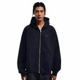 NOAH MARS niche trend brand Black Soul embroidery small label cross hooded sweatshirt cardigan trendy zipper jacket for men