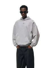 NOAH MARS niche trendy brand chest badge embroidered cross American casual thread splicing hooded sweatshirt
