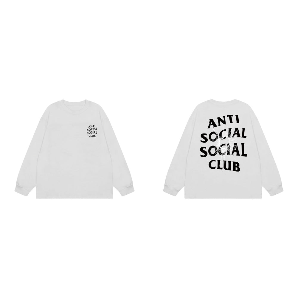 Anti Social Social Club Classic Long Sleeve T-Shirt - White/Black
