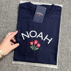 NOAH BWCJ 2024秋季新款美式潮牌休闲宽松圆领情侣款长袖T恤男