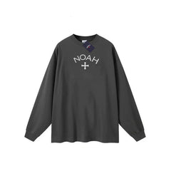 NOAH BWCJ十字架潮牌休闲百搭长袖T恤男女圆领美式打底衫上衣