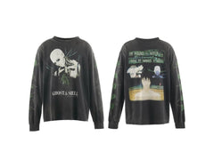 Saint Michael x Ghost in the Shell Anime Long Sleeve - Black