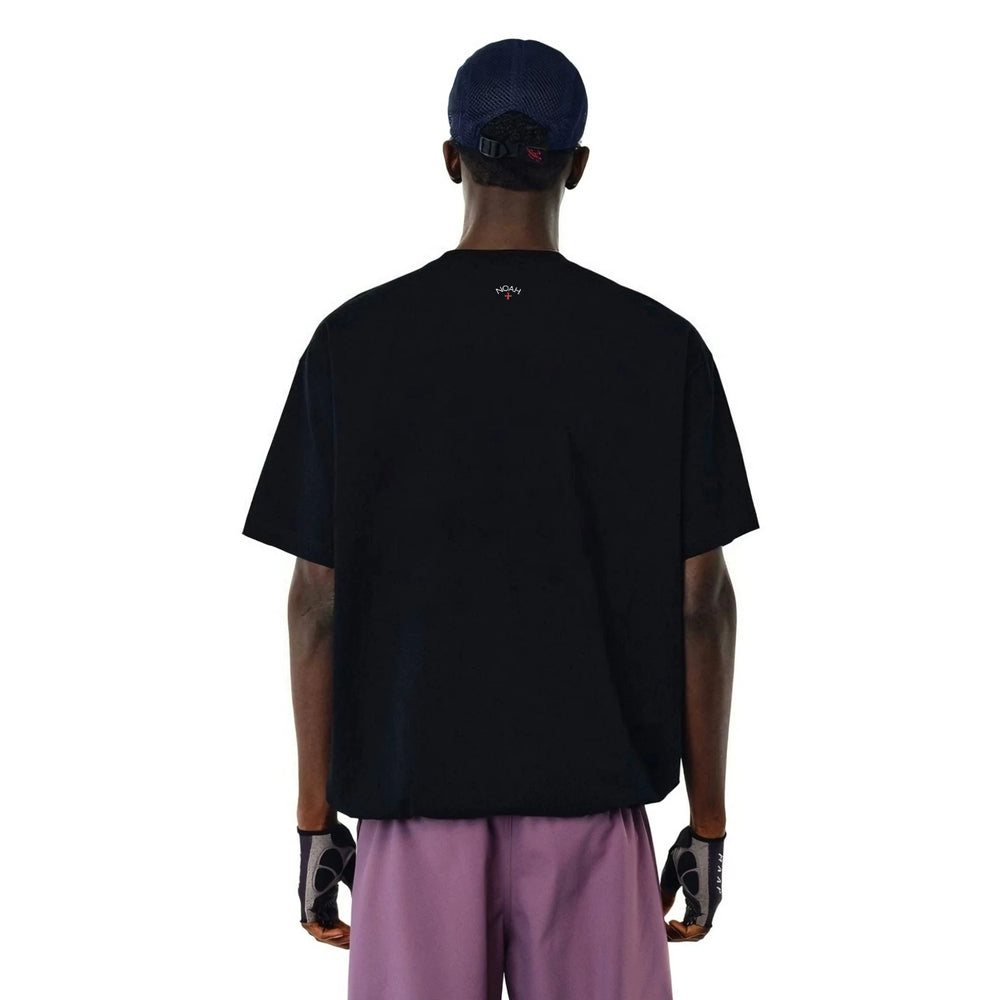 NOAH MARS niche trendy brand with a small cross on the back, American casual, simple, antibacterial, cotton short sleeved T-shirt for men