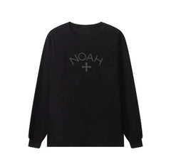 NOAH MARS niche trend brand first generation cross round neck pullover simple men's base shirt trendy long sleeved T-shirt