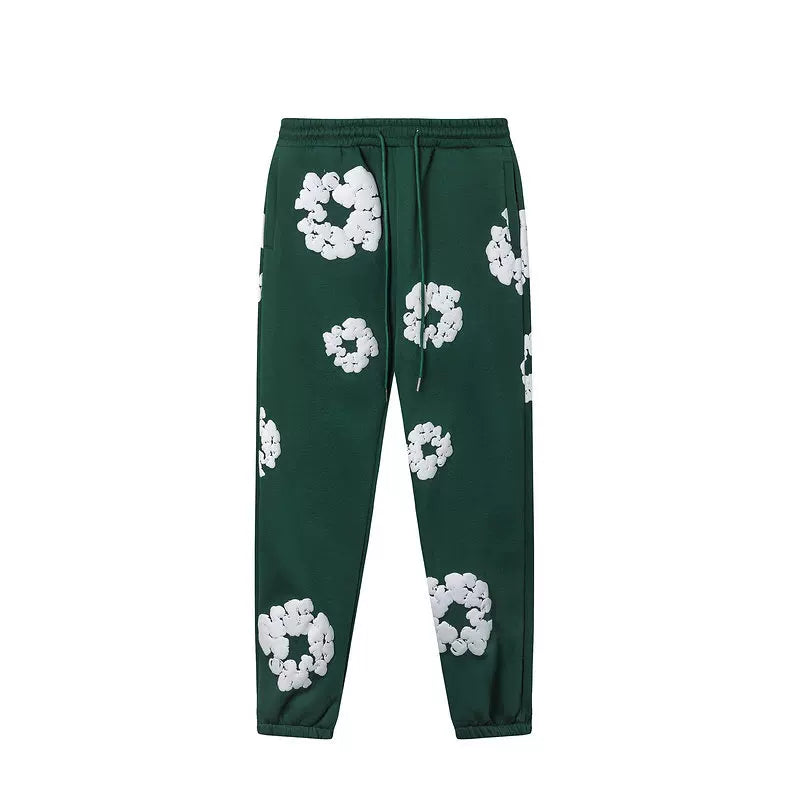 Denim Tears Cotton Wreath Sweatpants - Forest Green