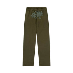 Syna World Graphic Fleece Sweatpants (Olive Green / Dark Grey)