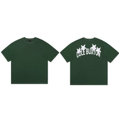 Cole Buxton Dark Green Star Arch Logo T-Shirt